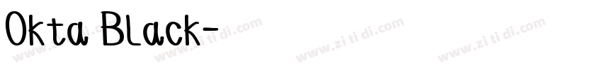 Okta Black字体转换